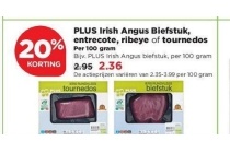 plus irish angus biefstuk entrecote ribeye of tournedos