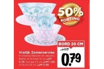 vrolijk zomerservies
