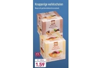 knapperige wafelschalen