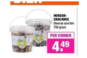 hondensnackmix nu eur4 49 per emmer