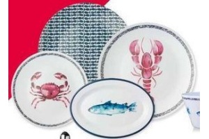 serviesserie melamine north sea blues