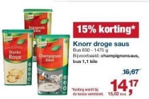 knorr droge saus