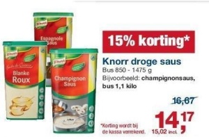 knorr droge saus