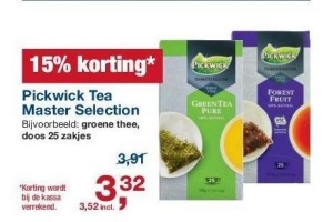 pickwick tea master selection