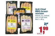 grill chief bbq braadworsten