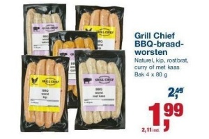 grill chief bbq braadworsten