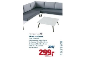 hoek sofaset