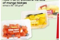 fruity pack rood fruit of exotische variatie of mango blokjes