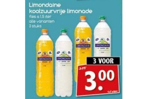 koolzuurvrije limonade