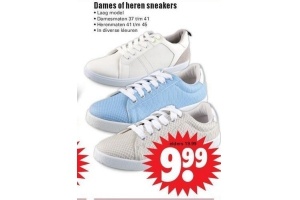 dames of heren sneakers nu eur9 99 per paar