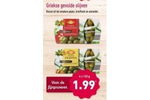 griekse gevulde olijven