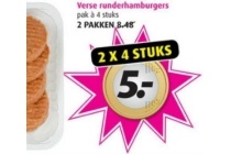 verse runderhamburgers