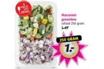 macaroni groenten