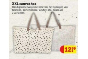canvas tas voor €12,99 -