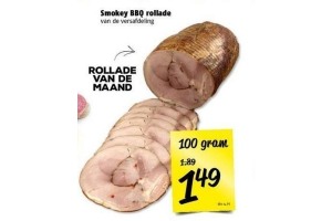 smokey bbq rollade nu eur1 49 per 100 gram