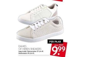 dames of heren sneakers