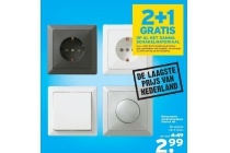 2 1 gratis op al het schakelmateriaal