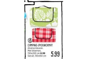 camping picknickmat