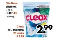 cleox wc tabletten