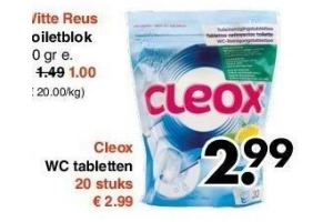 cleox wc tabletten