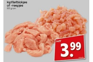 kipfiletblokjes of reepjes