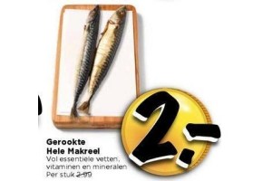 gerookte hele makreel