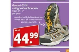 gevavi g5 3l veiligheidsschoenen