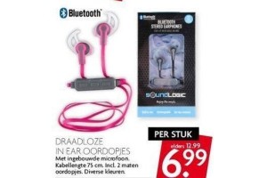 draadloze in ear oordopjes