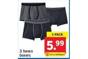 3 heren boxers