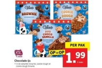 diverse chocolade ijs