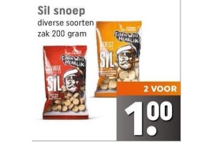 sil snoep nu 2 pakken voor eur1 00