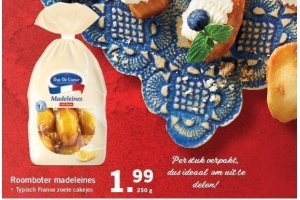 roomboter madeleines nu eur1 99 per pak