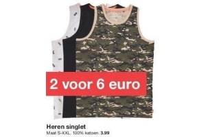 heren singlet