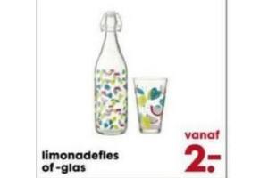 limonadefles of glas