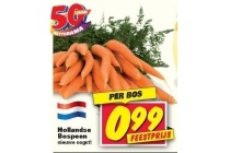 hollandse bospeen nu eur0 99 per bos