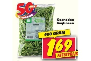 gesneden snijbonen nu eur1 69 per 400 gram
