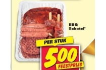 bbq schotel nu eur5 00 per stuk