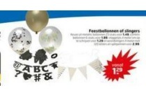 feestballonnen of slingers