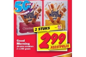 good morning nu 2 stuks voor eur2 99