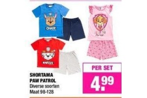 shortama paw patrol