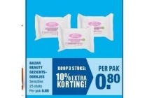 bazar beauty gezichtsdoekjes