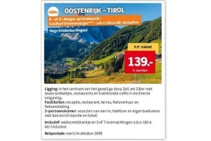 vakantie naar oostenrijk tirol