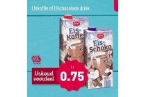 ijskoffie of ijschocolade drink nu eur0 75 per stuk