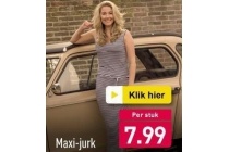 maxi jurk