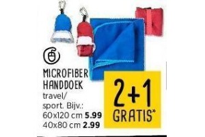 microfiber handdoek nu 2 1 gratis