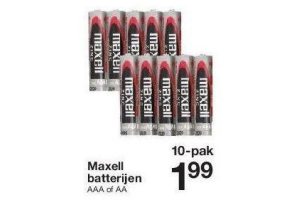 maxell batterijen nu eur1 99 per 10 pak