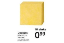 doekjes nu eur0 99 per 10 stuks