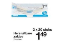 hersluitbare zakjes nu eur1 49 per stuk