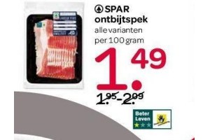 spar ontbijtspek