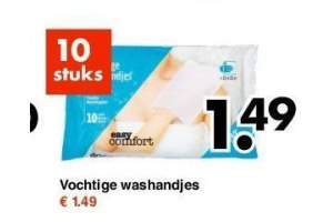 vochtige washandjes